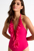 Shan Mia Plunging mesh one-piece